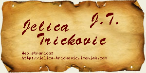 Jelica Tričković vizit kartica